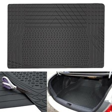 Heavy Duty Rubber Cargo Mat Liner All-Weather Trim-to-Fit Non-Slip Waterproof