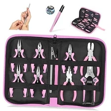  Jewelry Pliers Set Jeweler Making Tools for Adults,11pcs Professional Jewelry 