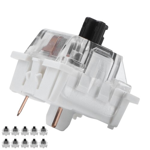 10x Mechanical Keyboard Switch Plate Mounted Black Switch Replacement For Ga NEW - Afbeelding 12 van 12