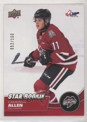 2021-22 Upper Deck CHL Star Rookie Exclusives 52/100 Cameron Allen #387 0sw9