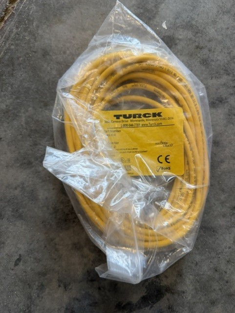 Turck WKB 4T-6 Single Ended Cable, Female 1/2" microfast, PVC, 4 pin, 6m
