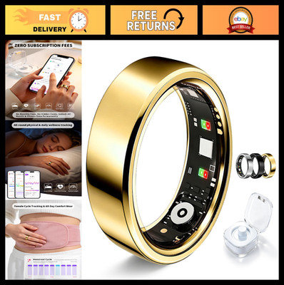 Fitness Tracker Smart Ring for Men & Women - Heart Rate, Sleep, 128 Sports Modes