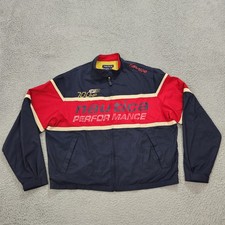 Vintage Nautica Jacket Mens XL Blue Hydro Performance 700 HP Spell Out Mesh 90s