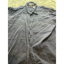Bulwark FR Flame Resistant Work Shirt Mens XL Navy Blue Westex UltraSoft CAT 2