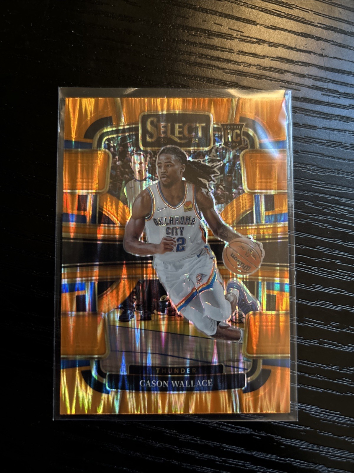 2023-24 Panini Select - Concourse Cason Wallace #88 Orange Flash Prizm (RC)