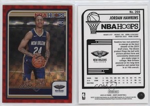 2023-24 Panini NBA Hoops Rookies Hyper Red /99 Jordan Hawkins #269 Rookie RC