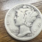 1928-D  Mercury 90% Silver Dime Upgrade Your Collection Today. Silver Is Rising