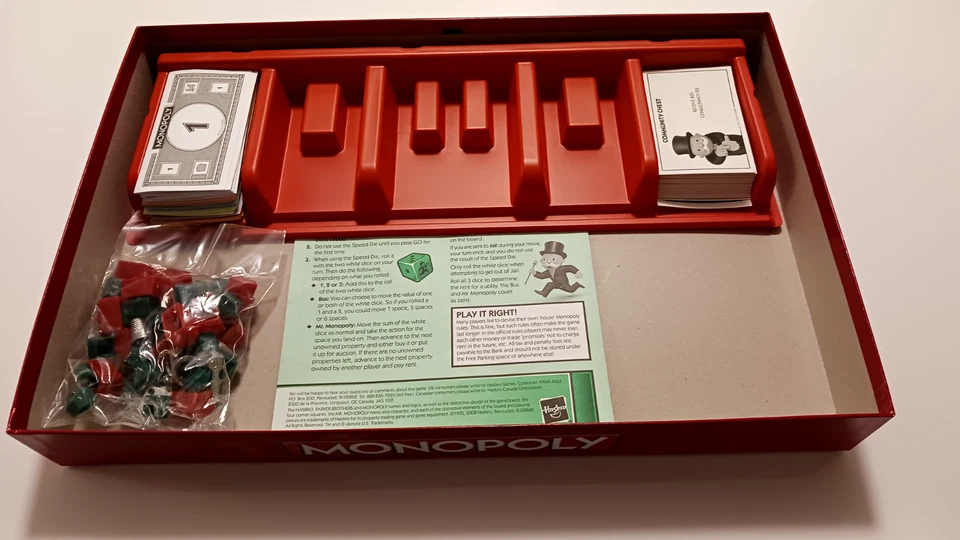 Monopoly Board Game- The Fast Dealing Property Trading Game With Speed Die 2008 - Image 2 of 3