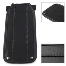 Gas Tank Panel Bib Fit Harley Electra Glide FLH Softail FXST Black PU Leather