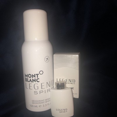 MontBlanc Legend Spirit 3.3 fl  Deodorant Spray for Men /mini EDT  splash 4.5 ml