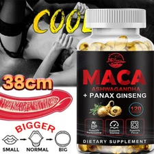Organic Maca Root Capsules |360 Capsules | Peruvian Maca Extract for Men & Women