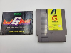 🌟 Low G Gravity Man Taxan NES Nintendo Complete CIB Authentic RARE!