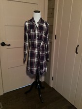 Womens Plaid Dress Size M