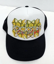 Rock Star Old School Energy Drink Adult Baseball Trucker Cap Hat Snapback Foam