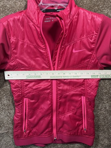 Nike Golf Jacket Womens XS - Performance Full Zip Active - Pink - Puffer - Picture 9 of 12