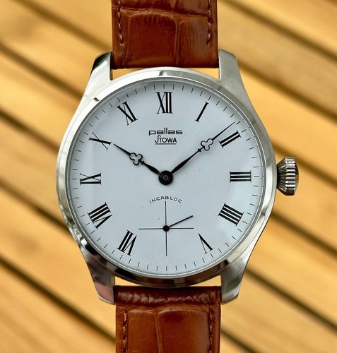 STOWA MARINE MARIAGE ETA UNITAS 6498 SWISS HANDAUFZUG LEDERBAND 45MM TOP - Bild 4 von 9