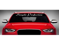 40 Simple Perfection Car Decal Sticker Windshield Banner Jdm Import Script Race