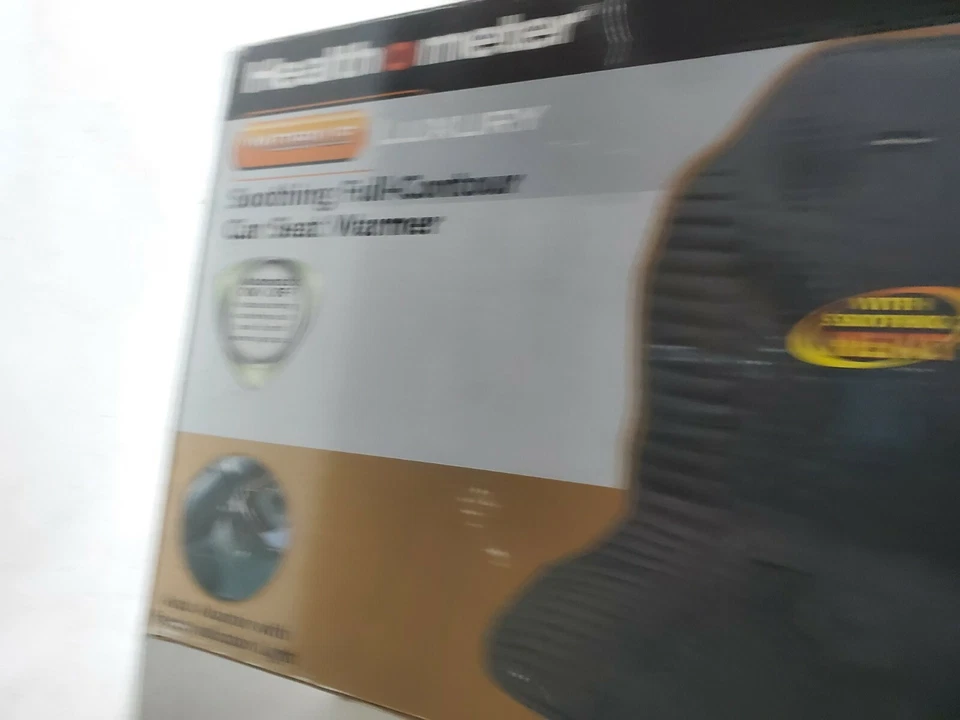 CALENTADOR DE ASIENTO DE COCHE CONTORNO COMPLETO CALMANTE SALUD O METER NUEVO STOCK ANTIGUO Foto 3 de 4