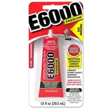 E6000 PREMIUM 1OZ CLEAR CONTACT AHESIVE W/PRECISION TIPS FAST SHIP 7549363