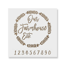 Our Farmhouse Stencil - Durable  Reusable Mylar Stencils