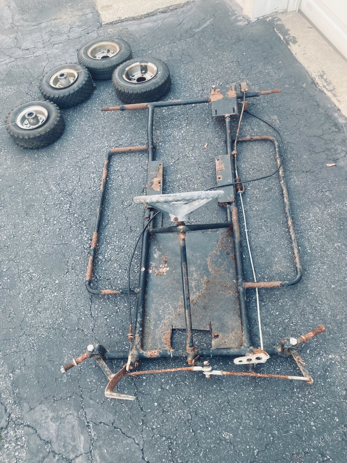 GO KART FRAME AND WHEELS eBay