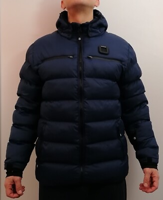 Code-Zero Winterjacke Daunenjacke Jacke Kapuzenjacke XL blau navy Herren wie neu