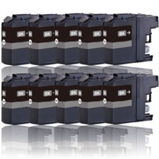 10 Black Ink Cartridge Fits Brother LC223 XL MFC-J5320DW J5620DW J5625DW J5720DW