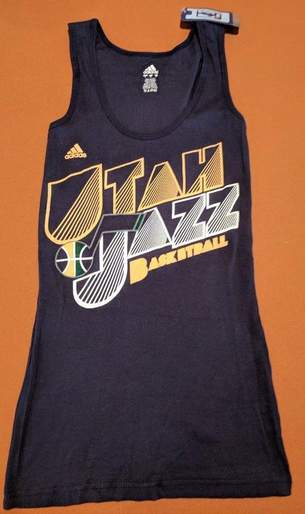 LZ Adidas Women's Small Utah Jazz NBA Basketball Tank Top LZ Adidas Women's Small Utah Jazz NBA Basketball Tank Top