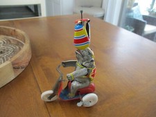 Vintage Wind Up Tin Elephant On Tricycle Germany NON WORKING does not work