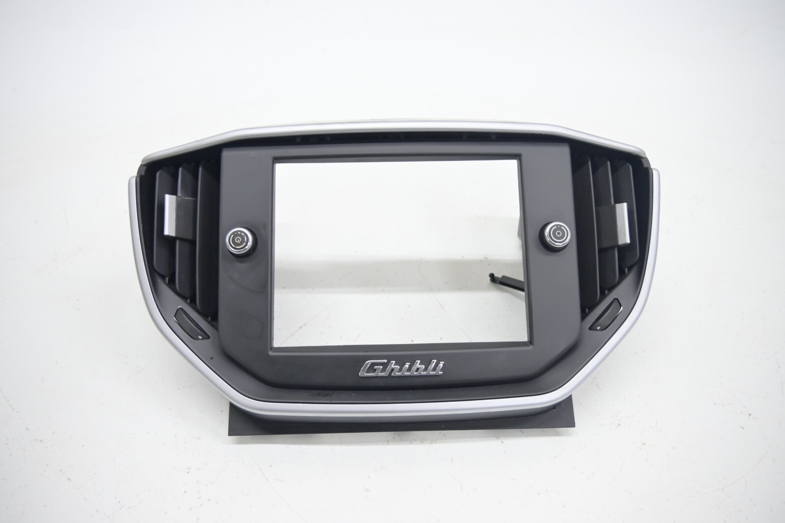 ⭐ 14-21 Maserati Ghibli Front Center Radio Plate Air Vent Cover Trim Black Oem