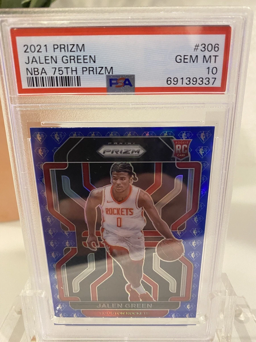 2021 Jalen Green 75th anniversary blue prizm psa 10 | eBay