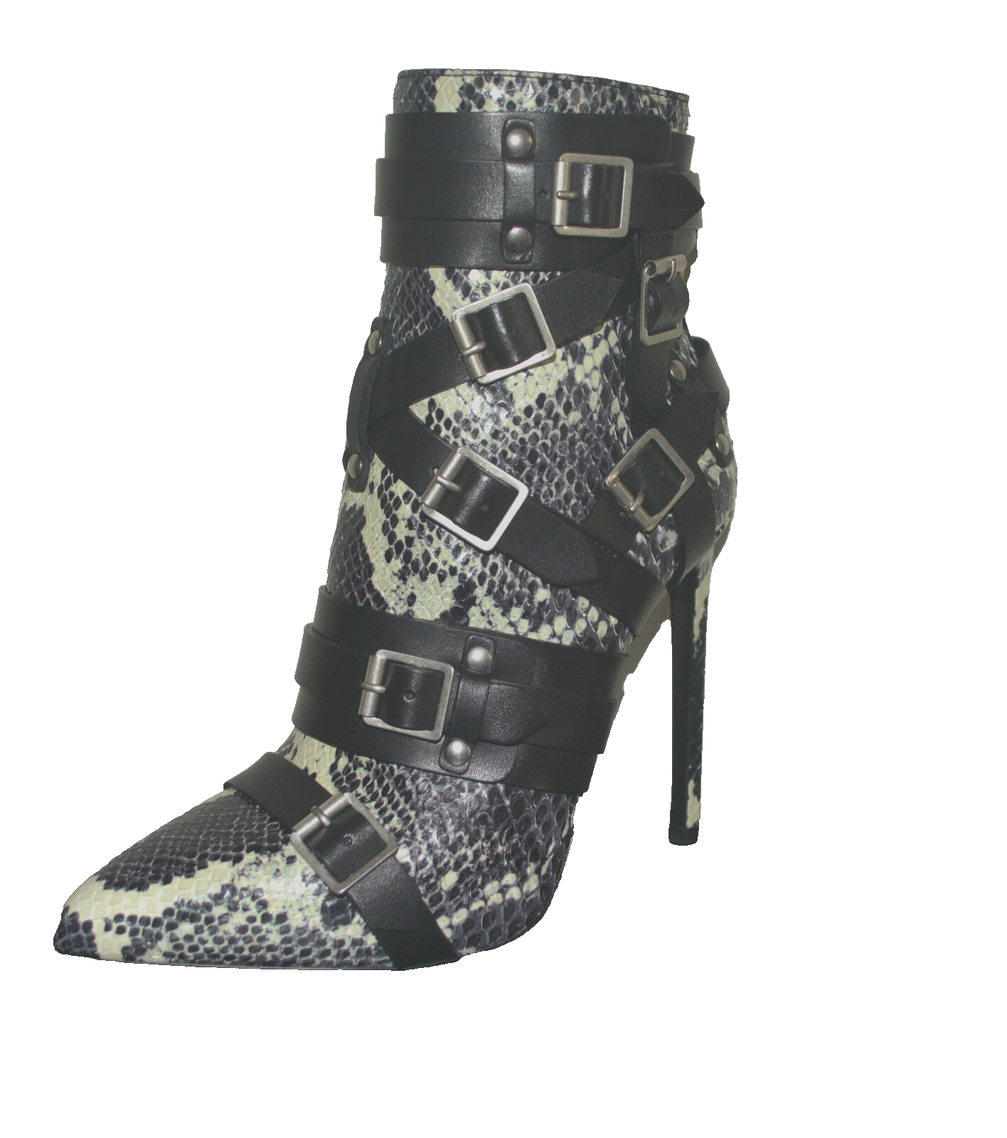 STIVALI IN PELLE PITONE NUOVI CON SCATOLA YSL YVES SAINT LAURENT $3695 TAGLIA US 6 5 EU 36 5