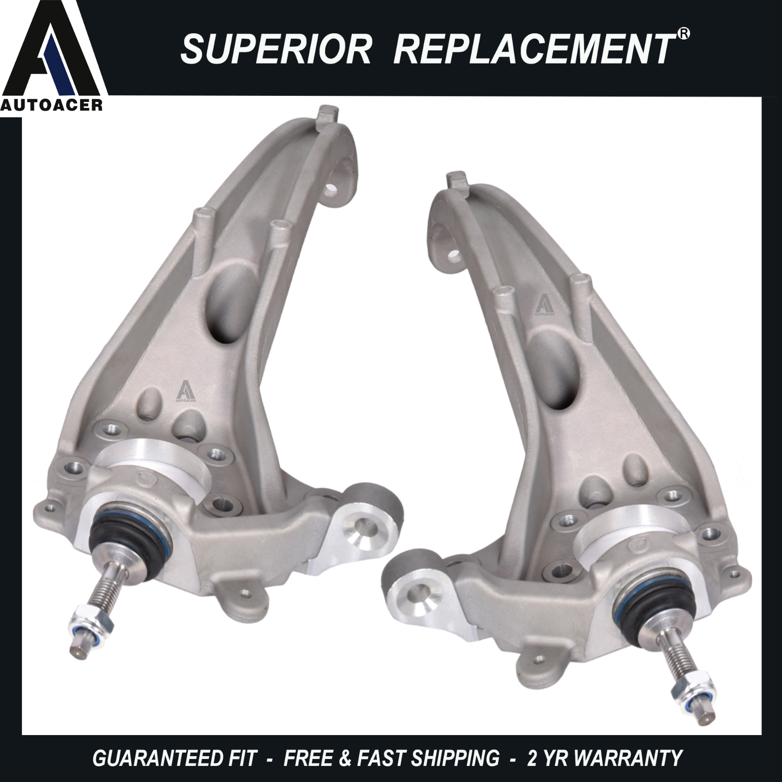 Front Lower Steering Knuckle Control Arm Kit W/14mm Ball Joint for