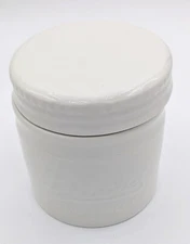 Dowan French Butter Crock White Ceramic Eco-friendly Dish Soft Spreadable Butter
