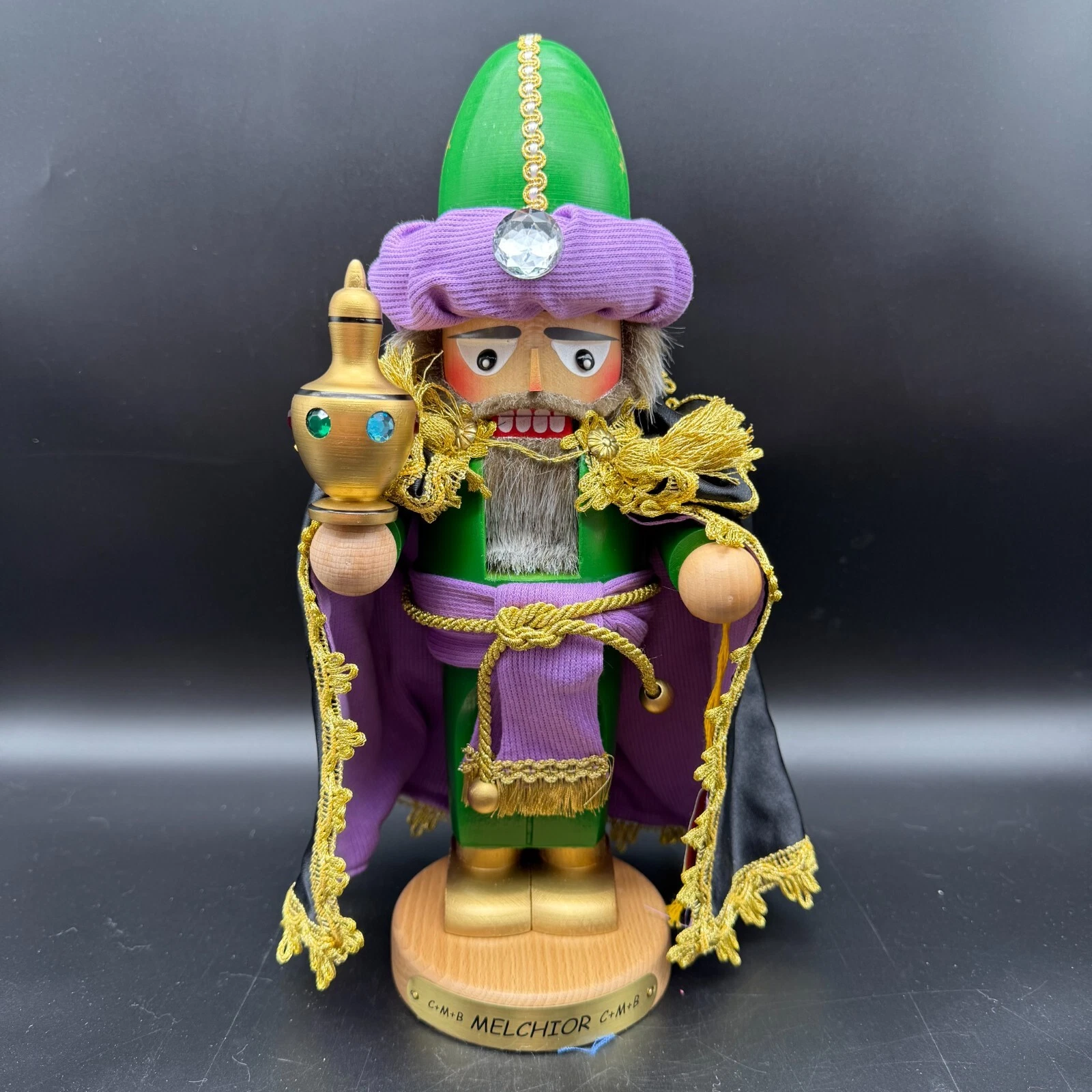 🎄 Steinbach "Chubby Melchior" S1862 12" Nutcracker King Limited Edition Germany