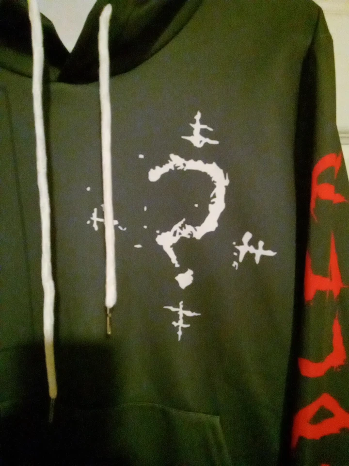 Sudadera con Capucha Riddler Fancy Superhéroe Satinado Poli M Negra  Foto 2 de 4