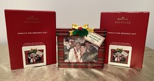 NIB Lot of 2 Hallmark Keepsake 2020 Family  s Greatest Gift Photo Frame Ornaments