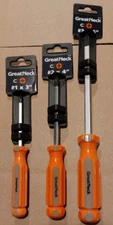 New Great Neck 3 pc Phillips Magnetic Screwdrivers   -Tool17