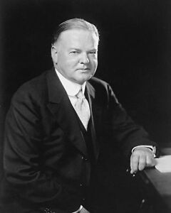Herbert Hoover 31st President U.S Seal Portrait Autograph 8 x 10 Photo Picture 