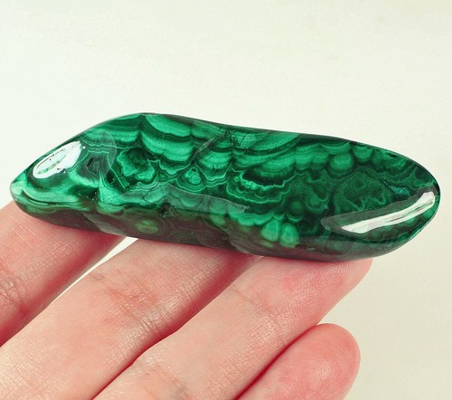 251Ct Natural Bulls Eye Malachite Facet Rough Specimen YMA1723