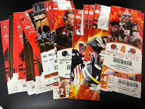🎟️  Lot (38) NFL Tickets 🏈  Cleveland Browns tickets, multi year - Picture 1 of 1