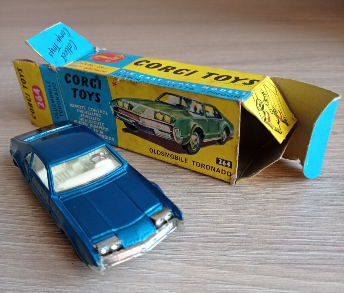 Reproduction Corgi Toys Boîte Reproduction Oldsmobile Toronado - Modèle 264 - Neuf Sans Marque Boîte Corgi Toys