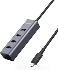 Anker USB C Hub, Aluminum USB C Adapter with 4 USB 3.0 Ports