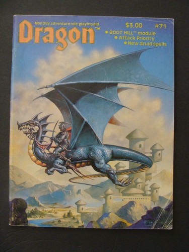 DRAGON MAGAZINE #71 march 1983 Jeff Easly Phil Foglio TSR - Picture 2 of 7