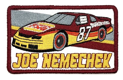Joe Nemechek Burger King NASCAR Cup Racing Patch Vintage Retro Style Iron On