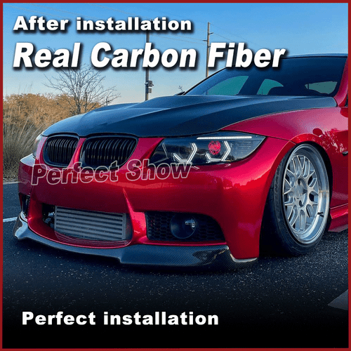 For BMW 3Series E92 E93 M3 2008-13 REAL Carbon Front Bumper Lip Spoiler Splitter - Picture 15 of 15