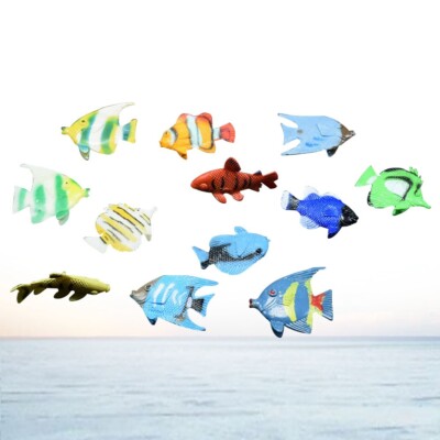 Sea Animals Fish Toys Amazon 12 Pcs Marine Fish Model Toys Sea