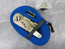 DC Cargo E-Track Ratcheting Straps Cargo Tie-Down Blue 2" x 20 Ft 220RSEF