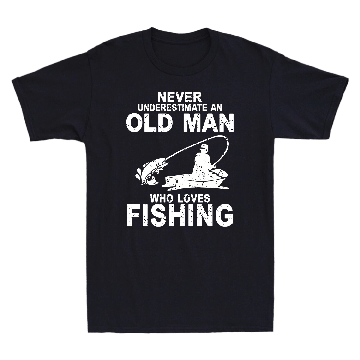 Fishing Never Underestimate An Old Man Who Loves Fishing Novelty Men's T-Shirt
Opens in a new window