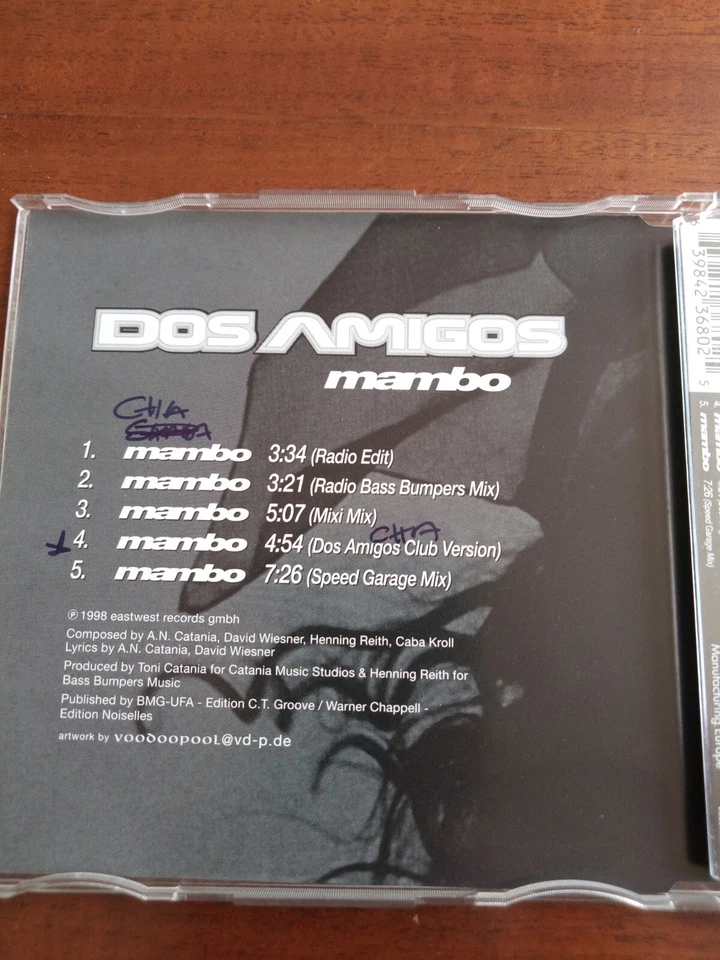 DOS AMIGOS - mambo - Maxi CD (1998) - Bild 2 von 2